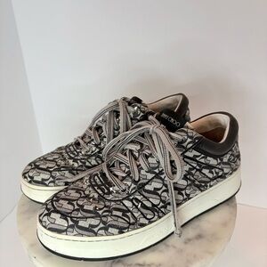 Jimmy Choo Monochrome Patterned Sneakers